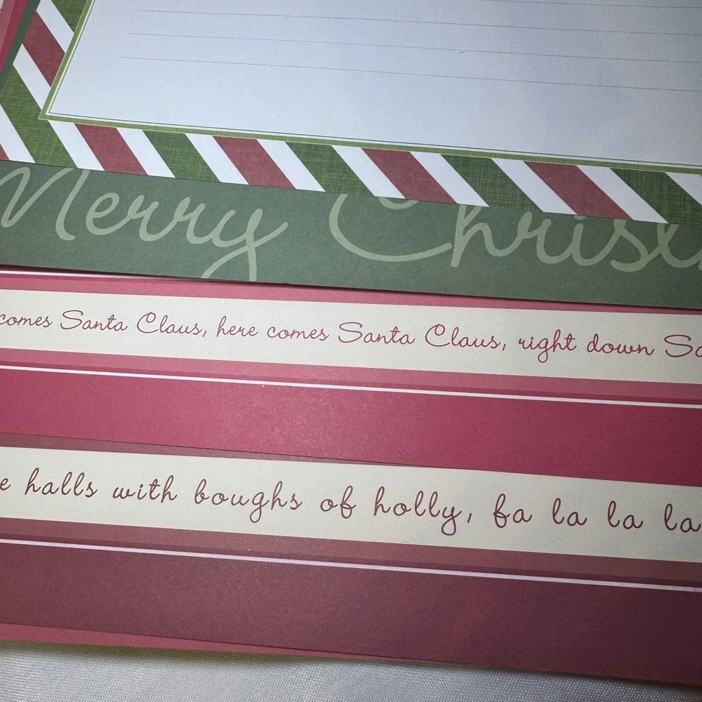 Merry Makers Christmas Scrapbook Kit 45 Sheets Cardstock Stickers Photo Album